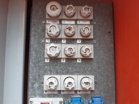 Site power distribution cabinet with meter 2x16A 1x32A used B17451