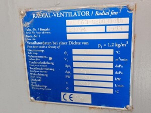 Radialventilator Radialgebläse 30 kW ca.12000 m³/h gebraucht B17464