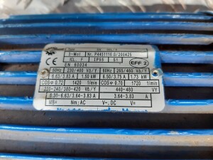 Getriebemotor 1,5 kW 392 U/min B5 gebraucht B17480
