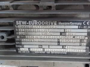 Getriebemotor 0,37 kW 5,4 U/min B5 gebraucht B17489