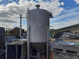 Stainless steel tank 3500 l used B17494