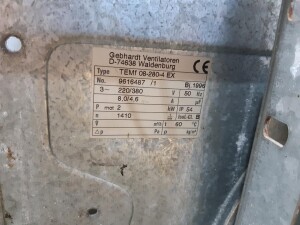 Radialventilator Radialgebläse 2 kW ca. 5000 m³/h gebraucht B17495