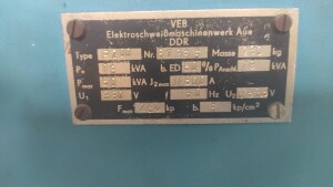 Spot welding machine P200 50 kVA used B17507