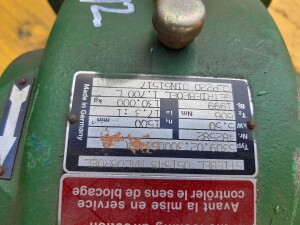 Gear motor 7.5 kW 86 rpm B3 used B17516