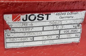 Used vibrator 125 kg B17626