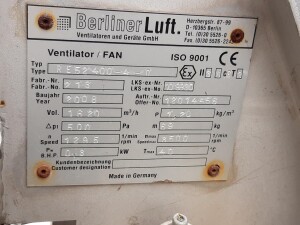 Radiallüfter 0,55 kW 1620 m³/h gebraucht B17689