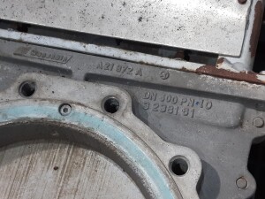 Pneumatic slide valve � 300 mm, used B17704