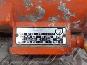 Vibrator 0.25 kW 3 kg used B17714
