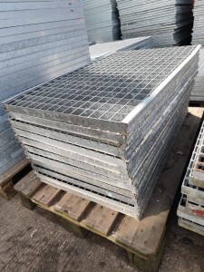Used grating L60xW100xH3.5 cm, galvanized