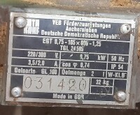 Trommelmotor 0,75  kW 600 mm gebraucht B17738