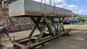 Scherenhubtisch 7500 kg Hub ca.1,6 m gebraucht B17757