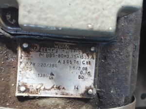Gear pump 0.75 kW 0.63 m�/h used B17782