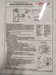 MINIMAX argon fire extinguishing system, used B17795