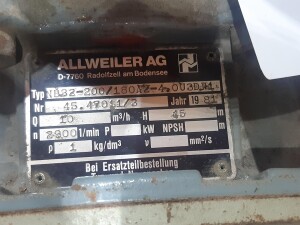 Centrifugal pump 4 kW 10 mÂ³/h used B17799