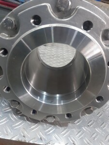 Ball valve DN150 stainless steel with actuator, used B17800