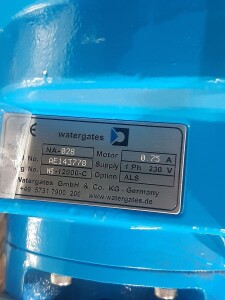 Ball valve DN150 stainless steel with actuator, used B17800