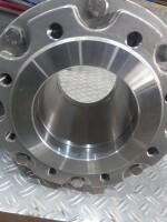Ball valve DN150 stainless steel with actuator, used B17800