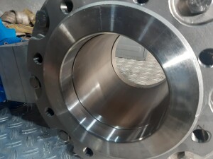 Kugelhahn DN150 Edelstahl mit Stellantrieb gebraucht B17801