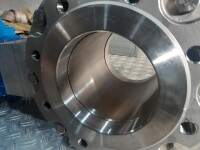 Kugelhahn DN150 Edelstahl mit Stellantrieb gebraucht B17801