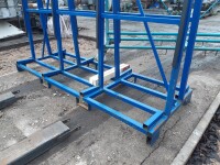 Transport rack for glass panes and sheets, 2.6 x 2.6 m, used B17853