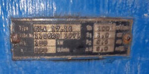 Drehkolbengebläse Hochvakuumgebläse 100 m³/min gebraucht B17854