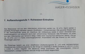Used seawater desalination plant, approx. 3.5 m³/h, B17904