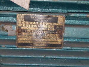 2.2 kW / 50 rpm gearmotor, used, B17914