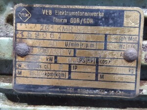 Used gearmotor, 0.37 kW, 40 rpm, B17927