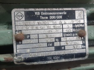 Getriebemotor 0,18 kW / 8 U/min gebraucht B17942