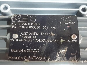 Getriebemotor 0,37 kW / 31,5 U/min gebraucht B17952