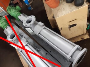 Used eccentric screw pump, approx. 7.5 kW, B18003