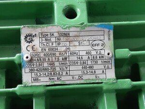 Used eccentric screw pump, approx. 7.5 kW, B18003