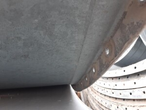 Used 190 m³ bolted bulk material silo B18010