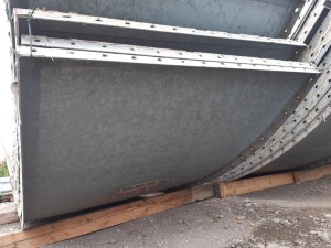 Used 190 m³ bolted bulk material silo B18010