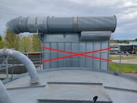 Used 190 m³ bolted bulk material silo B18010