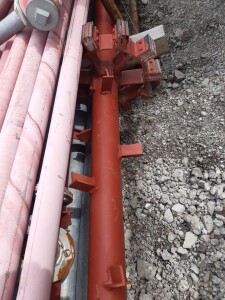 Used 150 m³ bolted bulk material silo B18016