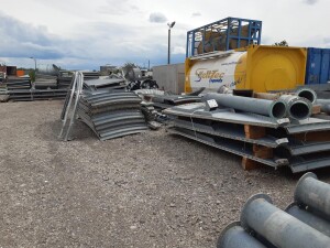 Used 150 m³ bolted bulk material silo B18016