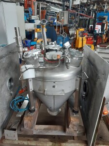 Stainless steel container, approx. 150 l, used B18020