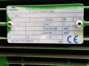 Gear Motor 2.2 kW, 11 rpm, B3, used, B18076