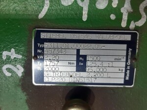 Gear Motor 2.2 kW, 11 rpm, B3, used, B18076