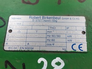 Getriebemotor 15 kW 59 U/min gebraucht 18077
