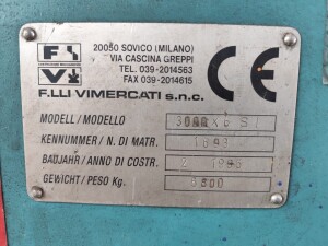 F.LLI Vimercati 3000x6 SI Sheet Metal Shear, 3000 x 6 mm, Used – B18121