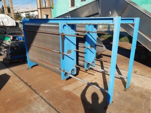 GEA Ahlborn plate heat exchanger – side view with...