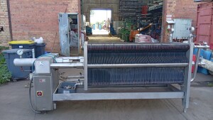 TMCI Padovan filter press with horizontal plate pack...