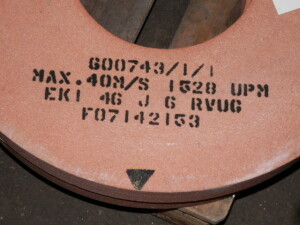 B10787 Schleifscheibe 505 x 63/54 x 202 mm zweiseitig verjüngt