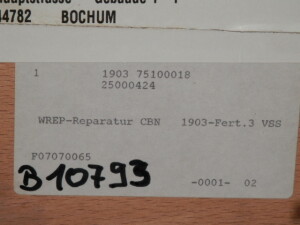 B10793 Diamant Bornitrid CBN Schleifscheibe 600x20x132