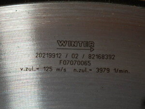 B10804 Diamant Bornitrid CBN Schleifscheibe 600x19,6x132