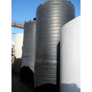 B11435 | PE Kunststoff Säure Lauge Tank Zisterne schwarz 6,3m³ gebraucht Wassertank