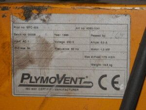 B11854 | Mobile portable welding fume extraction unit Welding fume filter Dust filter 170 m� 1 kW motor, used