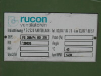 B11977 | Gebläse Ventilator Lüfter Absaugung Rucon FS-351 ohne 3 Kw Motor, gebraucht